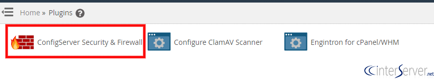 Configure CSF